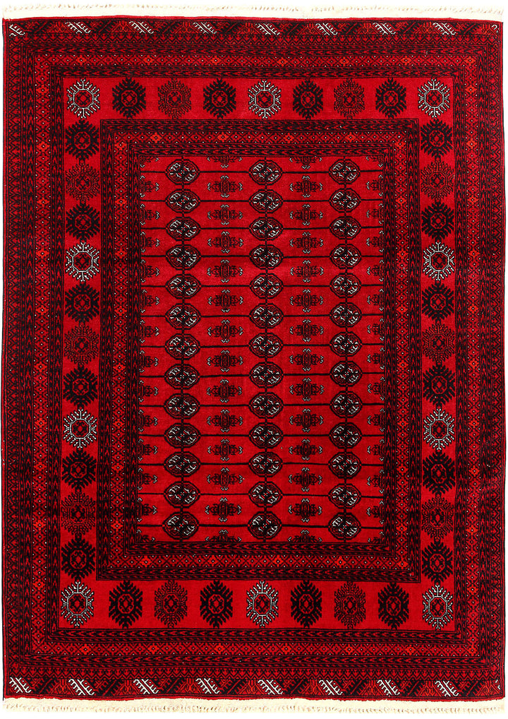 Firebrick Bokhara 4' 6 x 6' 2 - No. 61827 - ALRUG Rug Store