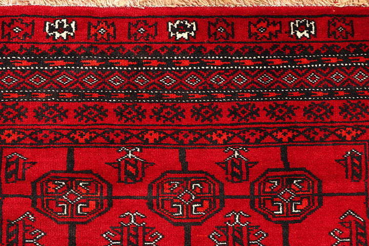 Firebrick Bokhara 3' 7 x 5' 1 - No. 61828 - ALRUG Rug Store