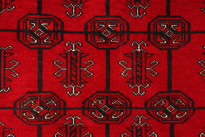 Firebrick Bokhara 3' 7 x 5' 1 - No. 61828 - ALRUG Rug Store