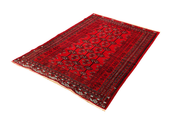 Firebrick Bokhara 3' 7 x 5' 1 - No. 61828 - ALRUG Rug Store