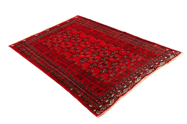 Firebrick Bokhara 3' 7 x 5' 1 - No. 61828 - ALRUG Rug Store