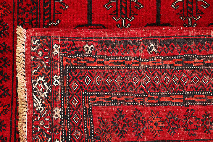 Firebrick Bokhara 3' 7 x 5' 1 - No. 61828 - ALRUG Rug Store