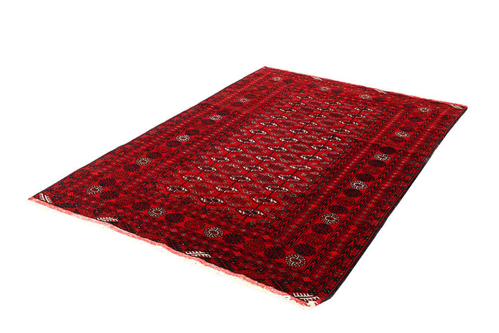 Firebrick Bokhara 4' 1 x 6' 1 - No. 61829 - ALRUG Rug Store