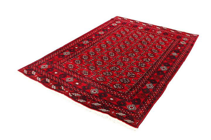 Firebrick Bokhara 4' x 6' 4 - No. 61830 - ALRUG Rug Store