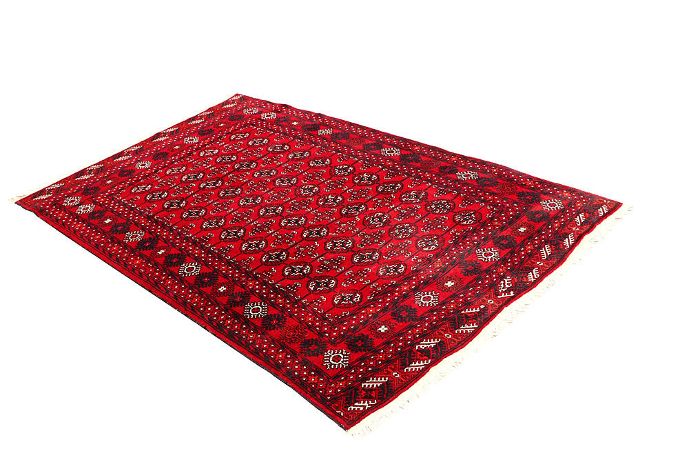 Firebrick Bokhara 4' x 6' 4 - No. 61830 - ALRUG Rug Store