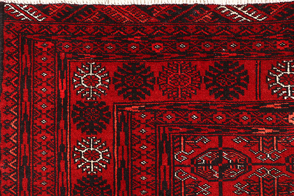 Firebrick Bokhara 3' 11 x 5' 11 - No. 61831 - ALRUG Rug Store