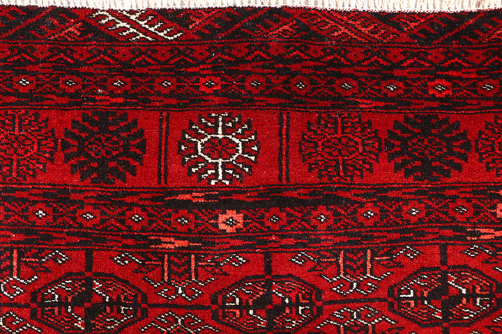 Firebrick Bokhara 3' 11 x 5' 11 - No. 61831 - ALRUG Rug Store