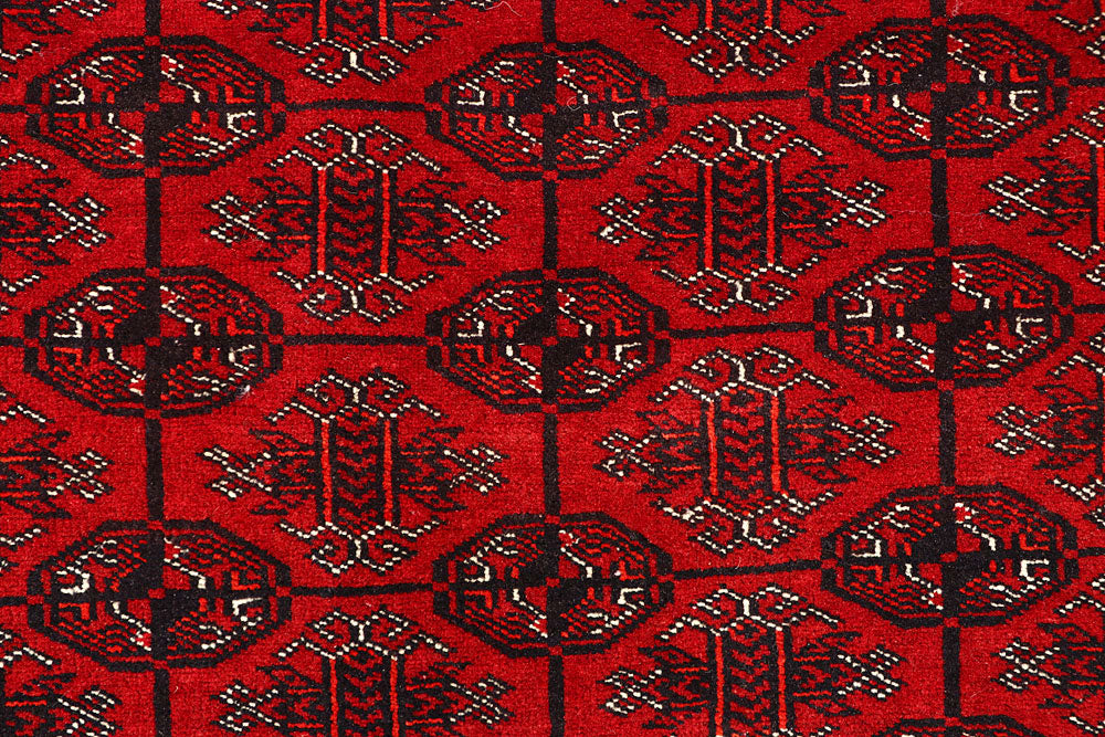 Firebrick Bokhara 3' 11 x 5' 11 - No. 61831 - ALRUG Rug Store