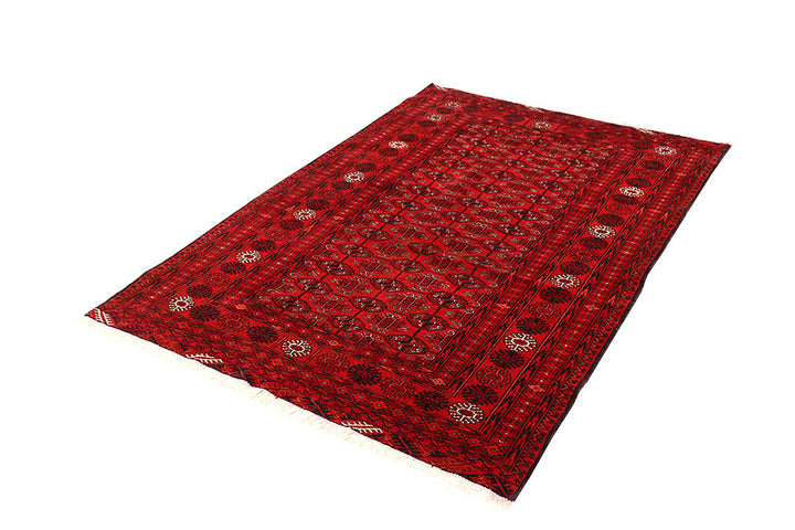 Firebrick Bokhara 3' 11 x 5' 11 - No. 61831 - ALRUG Rug Store