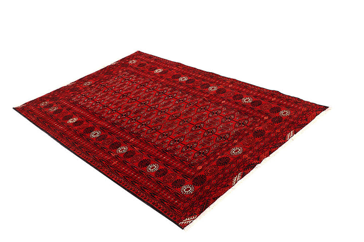 Firebrick Bokhara 3' 11 x 5' 11 - No. 61831 - ALRUG Rug Store