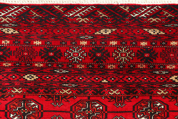 Firebrick Bokhara 4' 2 x 5' 6 - No. 61832 - ALRUG Rug Store