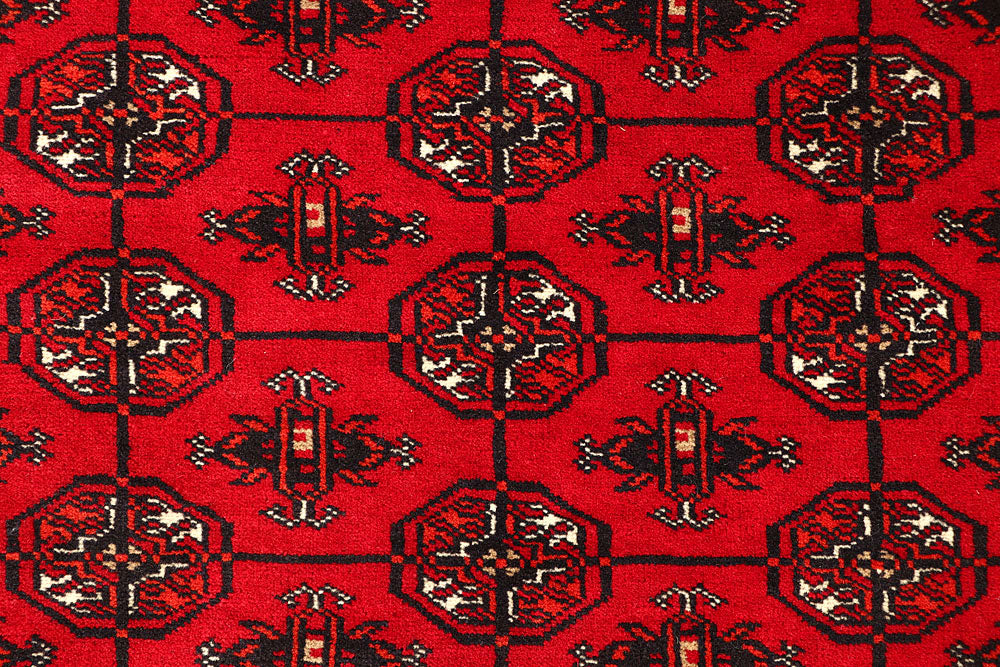 Firebrick Bokhara 4' 2 x 5' 6 - No. 61832 - ALRUG Rug Store