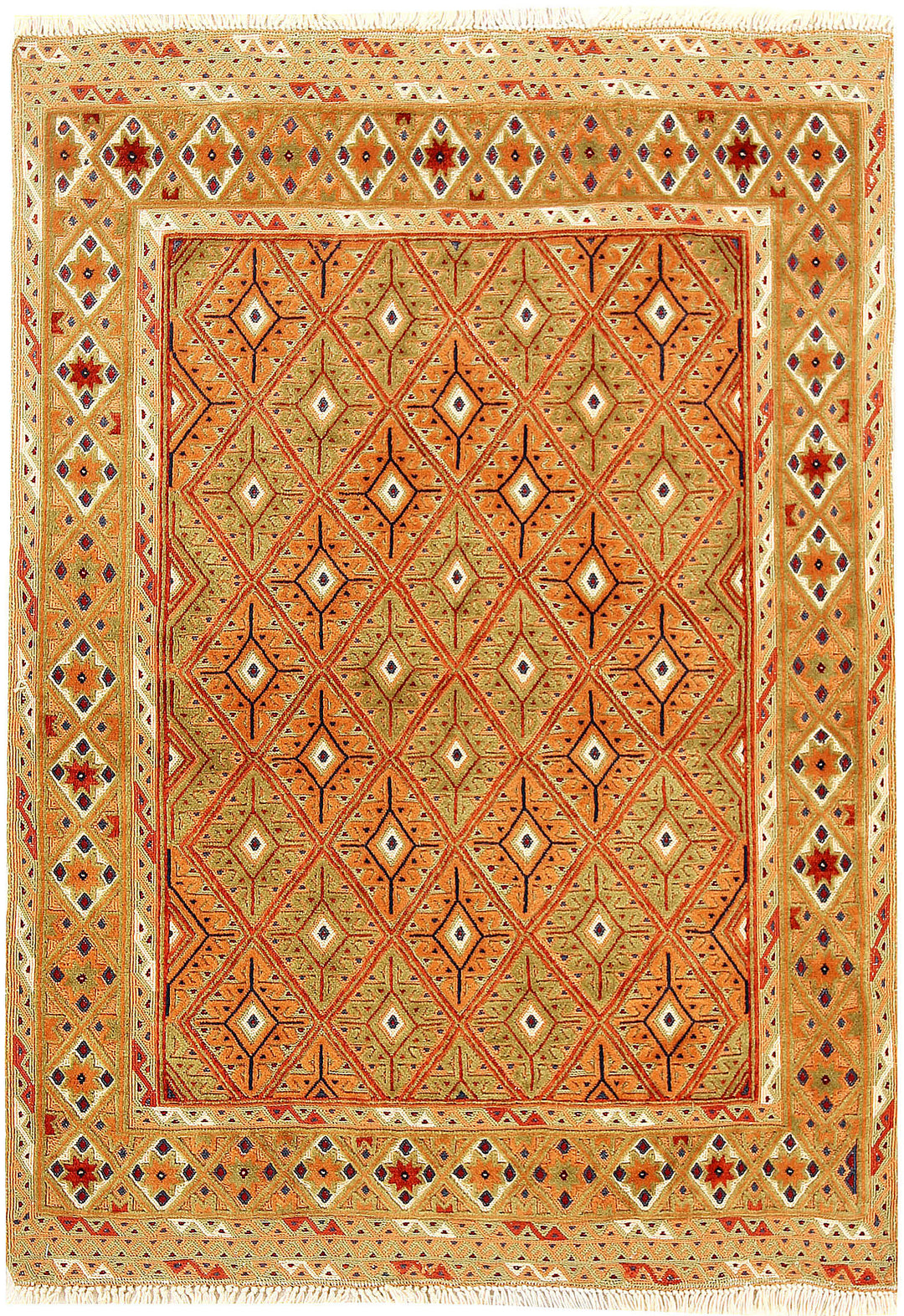 Afghan Mashwani Rug 2' 8 x 3' 10 Hand-Knotted