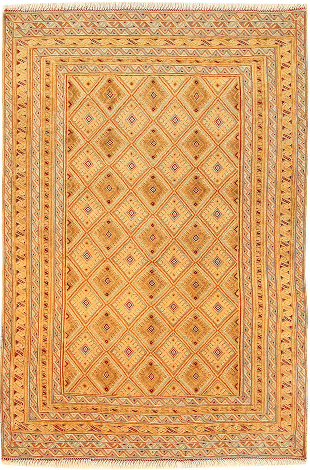Multi Colored Mashwani 2' 10 x 4' - No. 61856 - ALRUG Rug Store