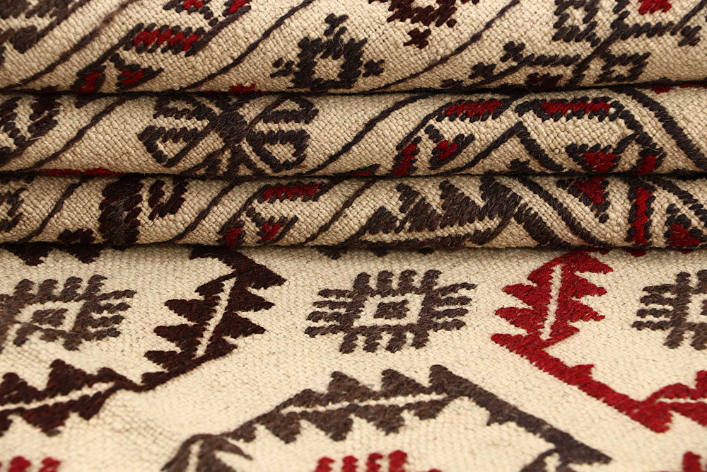 Old Lace Soumak 6' 8 x 8' 5 - No. 61860 - ALRUG Rug Store