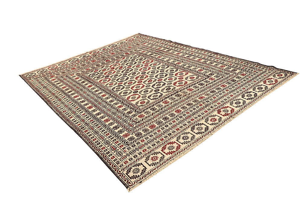 Old Lace Soumak 6' 8 x 8' 5 - No. 61860 - ALRUG Rug Store