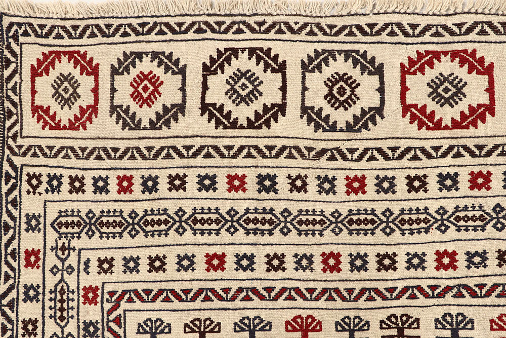 Old Lace Soumak 6' 7 x 8' 5 - No. 61861 - ALRUG Rug Store