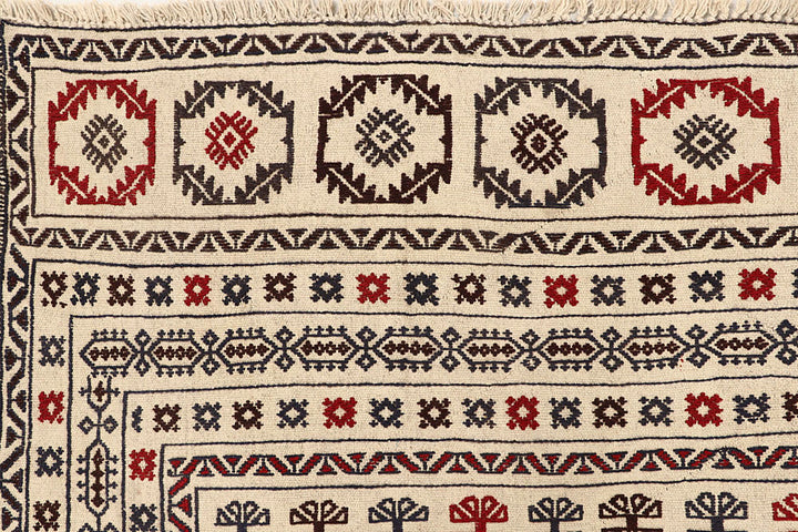 Old Lace Soumak 6' 7 x 8' 5 - No. 61861 - ALRUG Rug Store