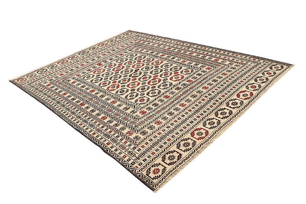 Old Lace Soumak 6' 7 x 8' 5 - No. 61861 - ALRUG Rug Store