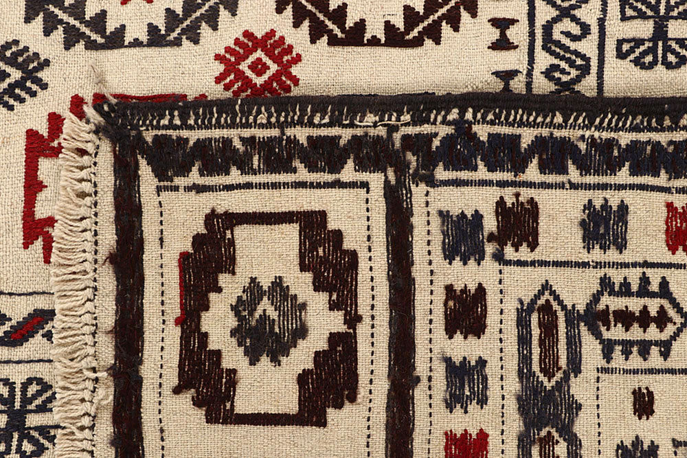 Old Lace Soumak 6' 7 x 8' 5 - No. 61861 - ALRUG Rug Store