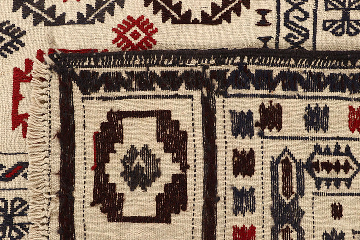 Old Lace Soumak 6' 7 x 8' 5 - No. 61861 - ALRUG Rug Store