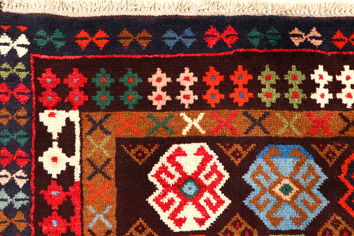 Multi Colored Baluchi 6' 9 x 8' 9 - No. 61863 - ALRUG Rug Store