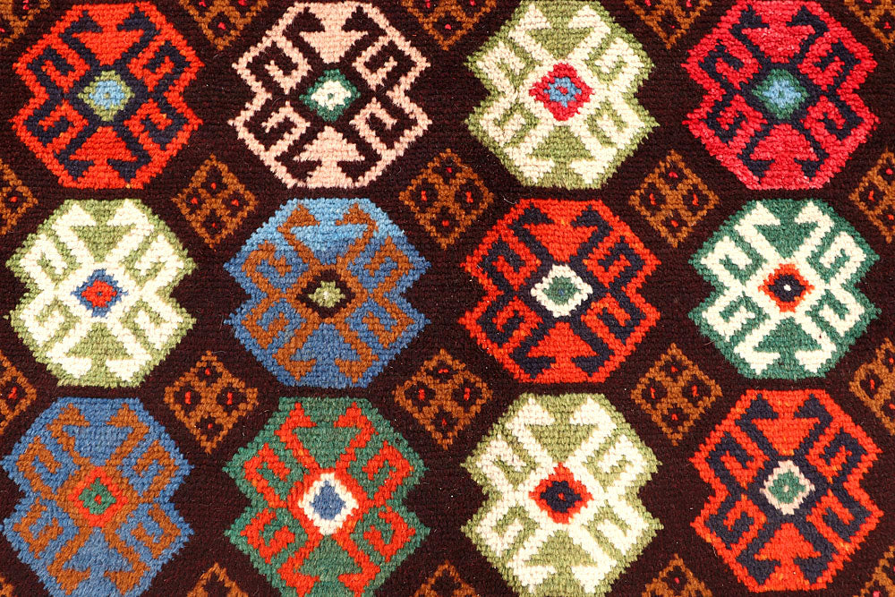 Multi Colored Baluchi 6' 9 x 8' 9 - No. 61863 - ALRUG Rug Store