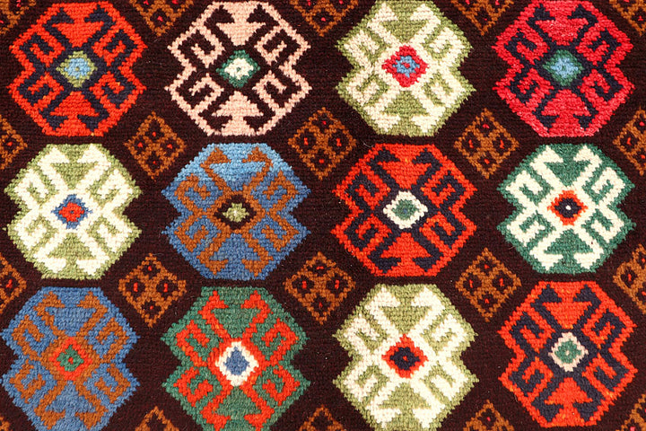 Multi Colored Baluchi 6' 9 x 8' 9 - No. 61863 - ALRUG Rug Store