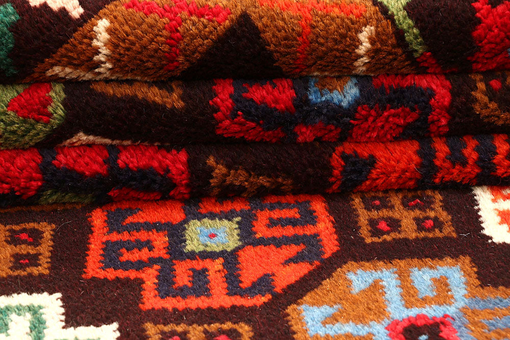 Multi Colored Baluchi 6' 9 x 8' 9 - No. 61863 - ALRUG Rug Store