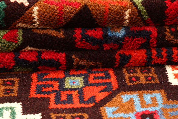 Multi Colored Baluchi 6' 9 x 8' 9 - No. 61863 - ALRUG Rug Store