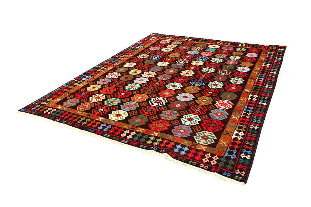 Multi Colored Baluchi 6' 9 x 8' 9 - No. 61863 - ALRUG Rug Store