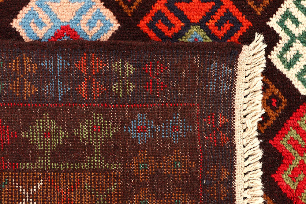 Multi Colored Baluchi 6' 9 x 8' 9 - No. 61863 - ALRUG Rug Store