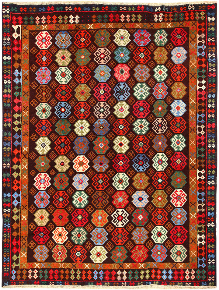 Multi Colored Baluchi 6' 9 x 8' 9 - No. 61863 - ALRUG Rug Store