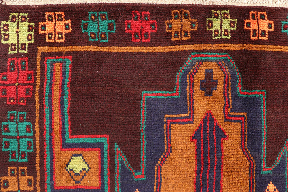 Multi Colored Baluchi 6' 6 x 8' 4 - No. 61865 - ALRUG Rug Store