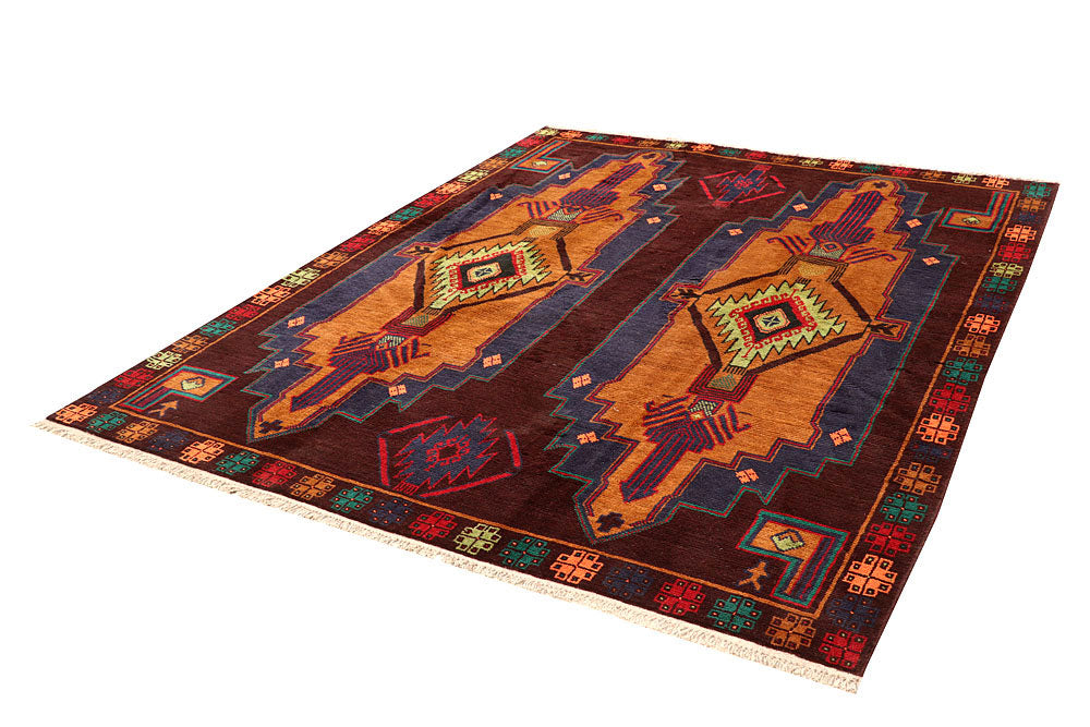 Multi Colored Baluchi 6' 6 x 8' 4 - No. 61865 - ALRUG Rug Store