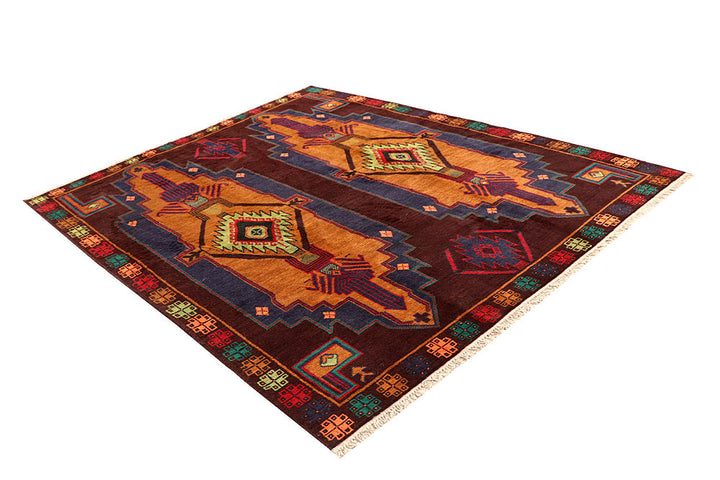 Multi Colored Baluchi 6' 6 x 8' 4 - No. 61865 - ALRUG Rug Store