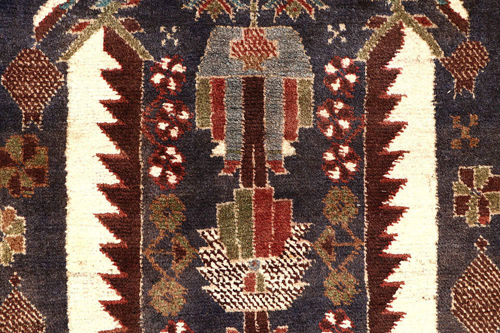 Multi Colored Baluchi 3' 8 x 11' 5 - No. 61874 - ALRUG Rug Store