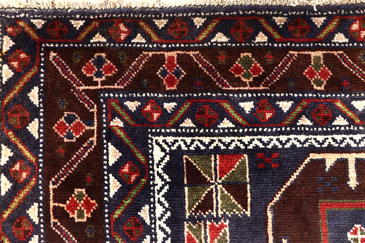 Multi Colored Baluchi 3' 4 x 8' 11 - No. 61876 - ALRUG Rug Store