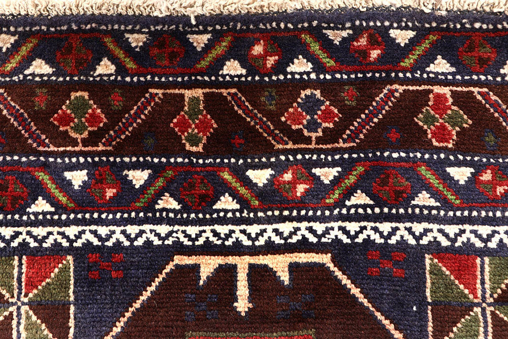 Multi Colored Baluchi 3' 4 x 8' 11 - No. 61876 - ALRUG Rug Store