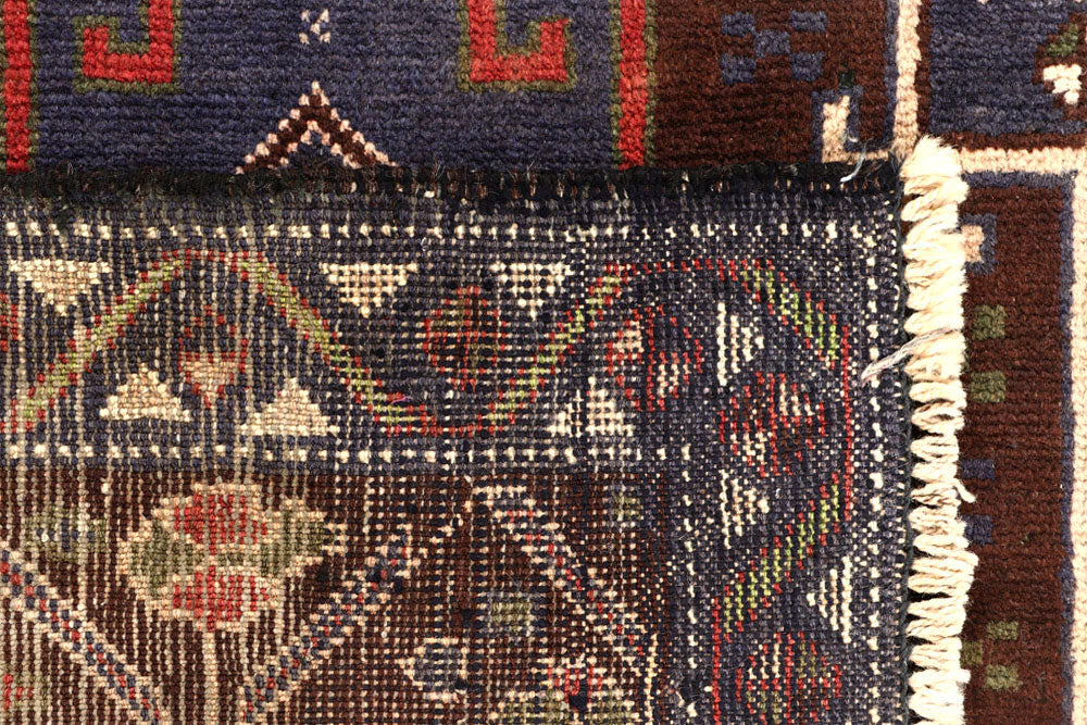 Multi Colored Baluchi 3' 4 x 8' 11 - No. 61876 - ALRUG Rug Store