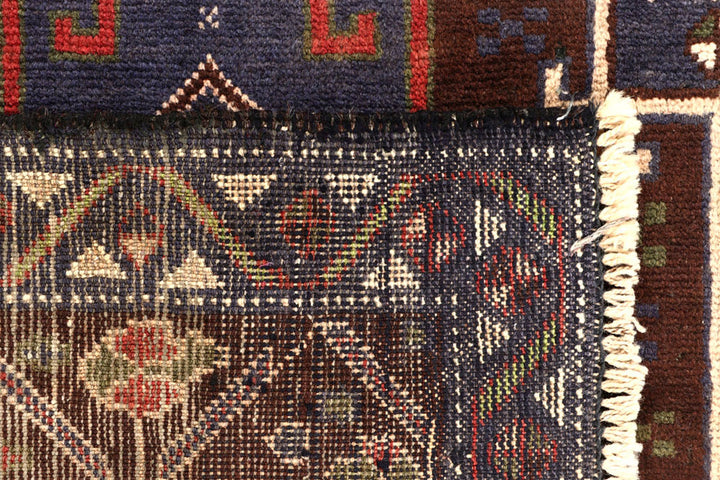 Multi Colored Baluchi 3' 4 x 8' 11 - No. 61876 - ALRUG Rug Store