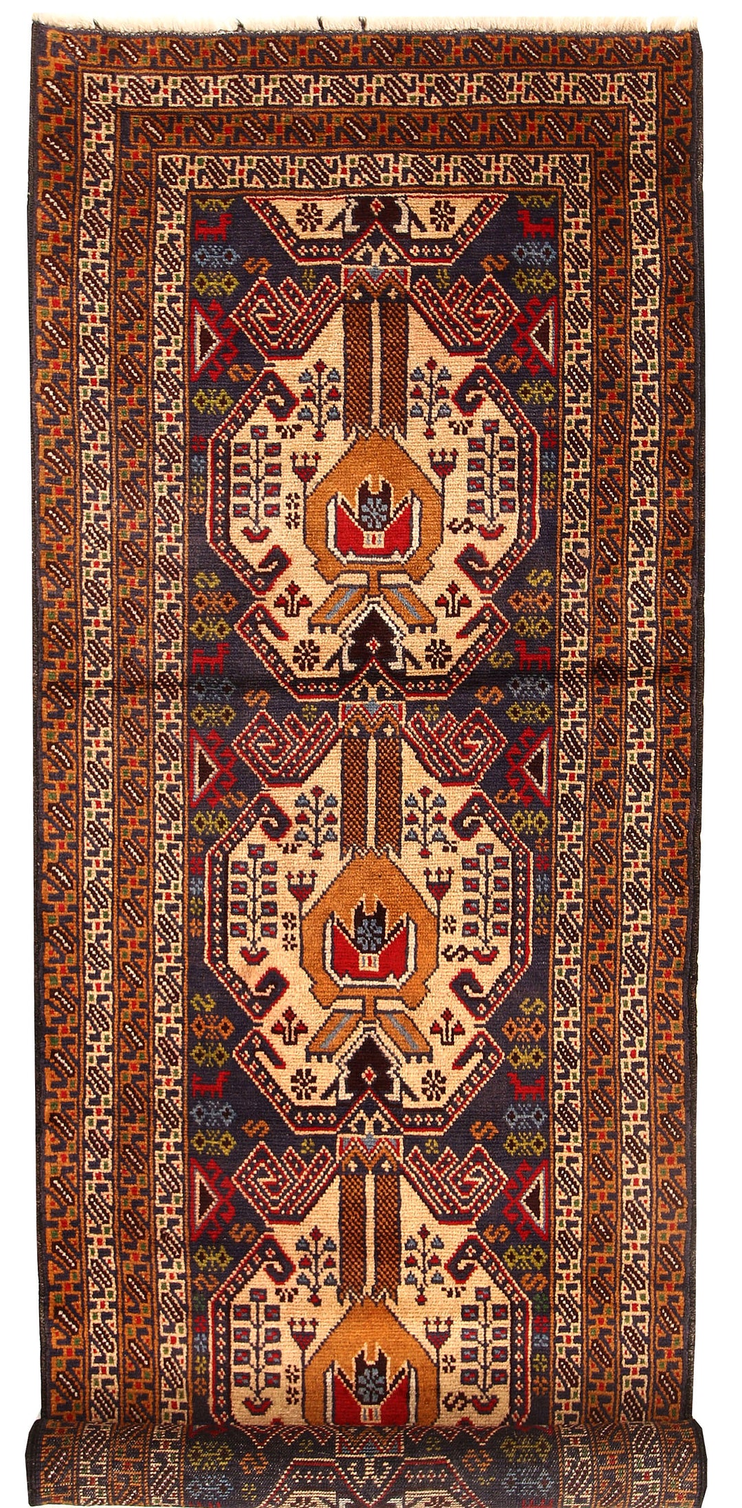 Multi Colored Baluchi 2' 10 x 9' 5 - No. 61878 - ALRUG Rug Store