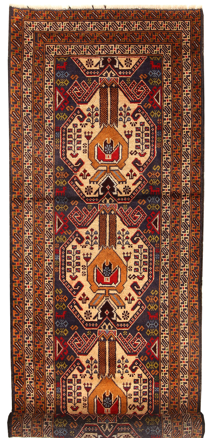 Multi Colored Baluchi 2' 10 x 9' 5 - No. 61878 - ALRUG Rug Store