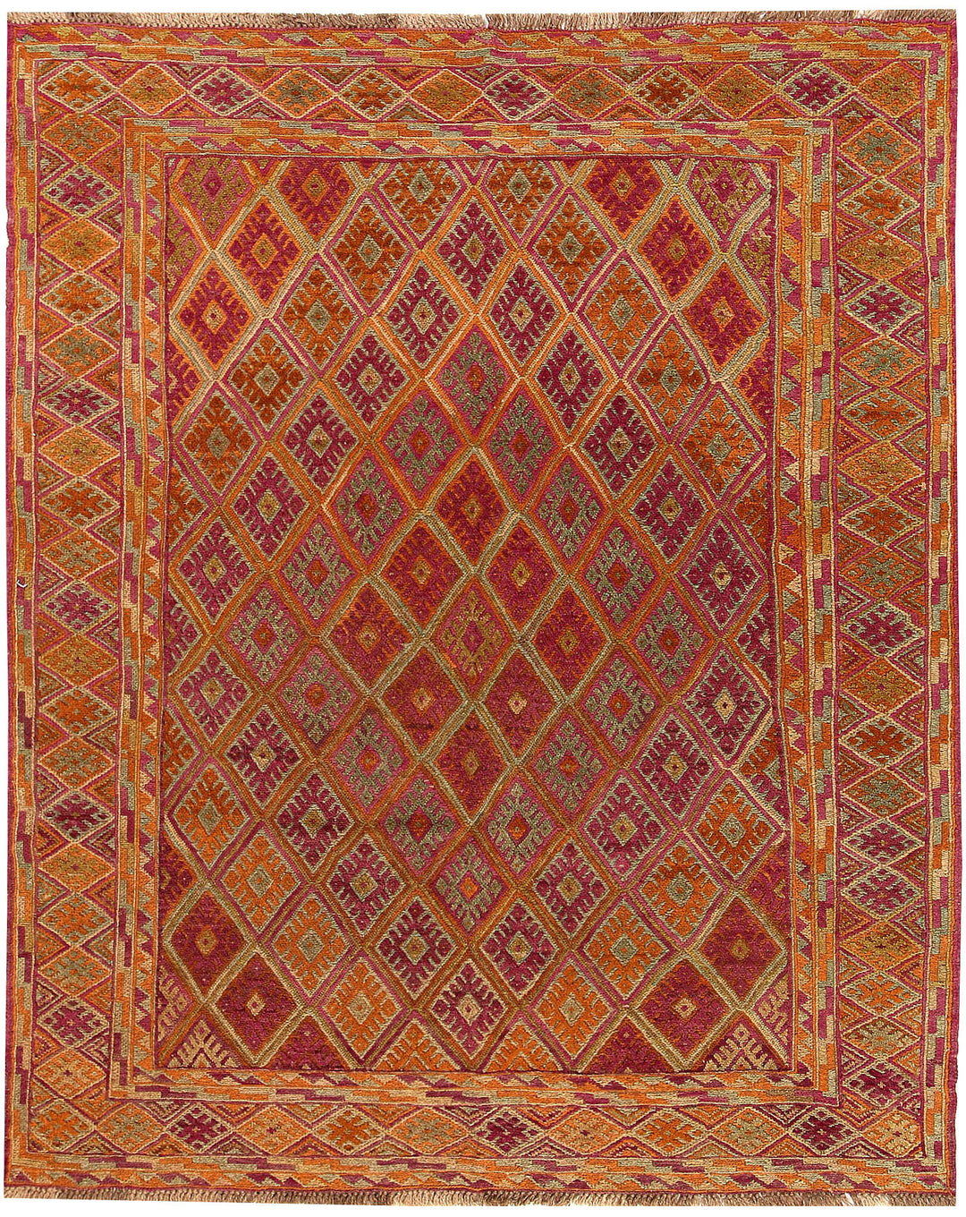 Afghan Mashwani Rug 4'11" x 6'1" Hand-Knotted