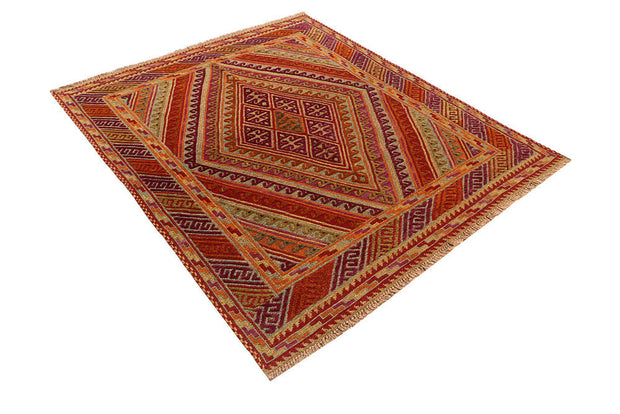 Multi Colored Mashwani 4' 11 x 5' 10 - No. 61890 - ALRUG Rug Store