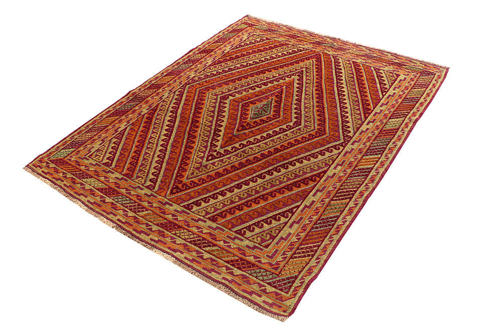 Multi Colored Mashwani 4' 9 x 5' 9 - No. 61903 - ALRUG Rug Store