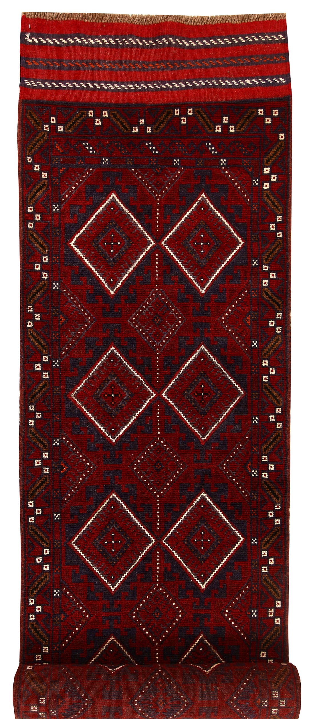 Multi Colored Mashwani 2' 6 x 11' 9 - No. 61910 - ALRUG Rug Store