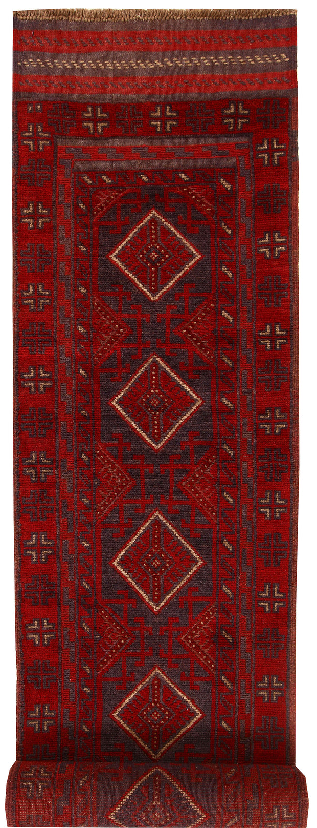 Multi Colored Mashwani 2' 2 x 12' 4 - No. 61912 - ALRUG Rug Store
