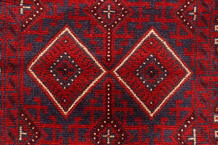 Multi Colored Mashwani 2' 7 x 11' 9 - No. 61914 - ALRUG Rug Store