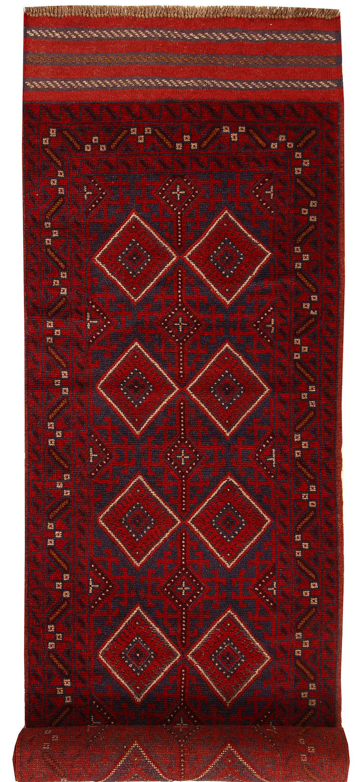 Multi Colored Mashwani 2' 7 x 11' 9 - No. 61914 - ALRUG Rug Store